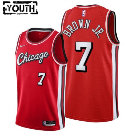 Kinder NBA Chicago Bulls Trikot Troy Brown Jr. 7 Nike 2021-2022 City Edition Throwback Swingman